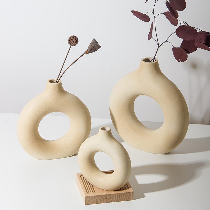 Runde Keramik Vase
