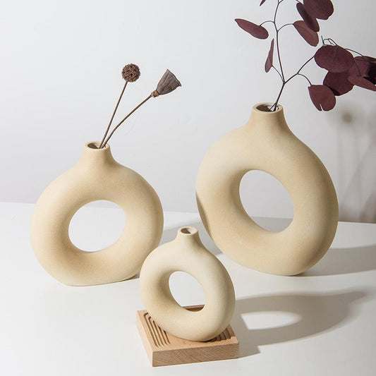 Runde Keramik Vase