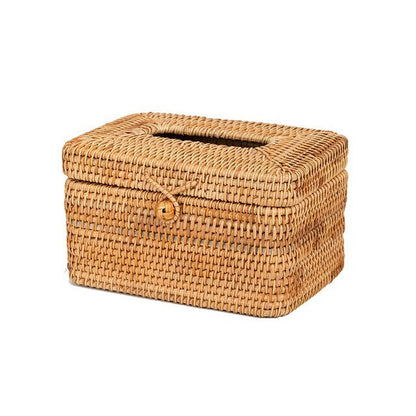 Aufbewahrungsbox aus Rattan