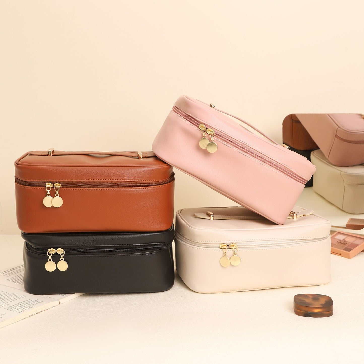 Kosmetik Tasche Leder