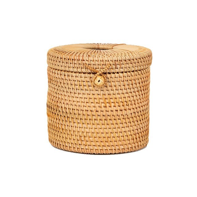 Aufbewahrungsbox aus Rattan