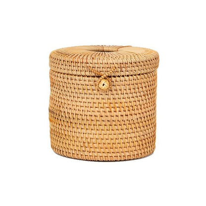 Aufbewahrungsbox aus Rattan