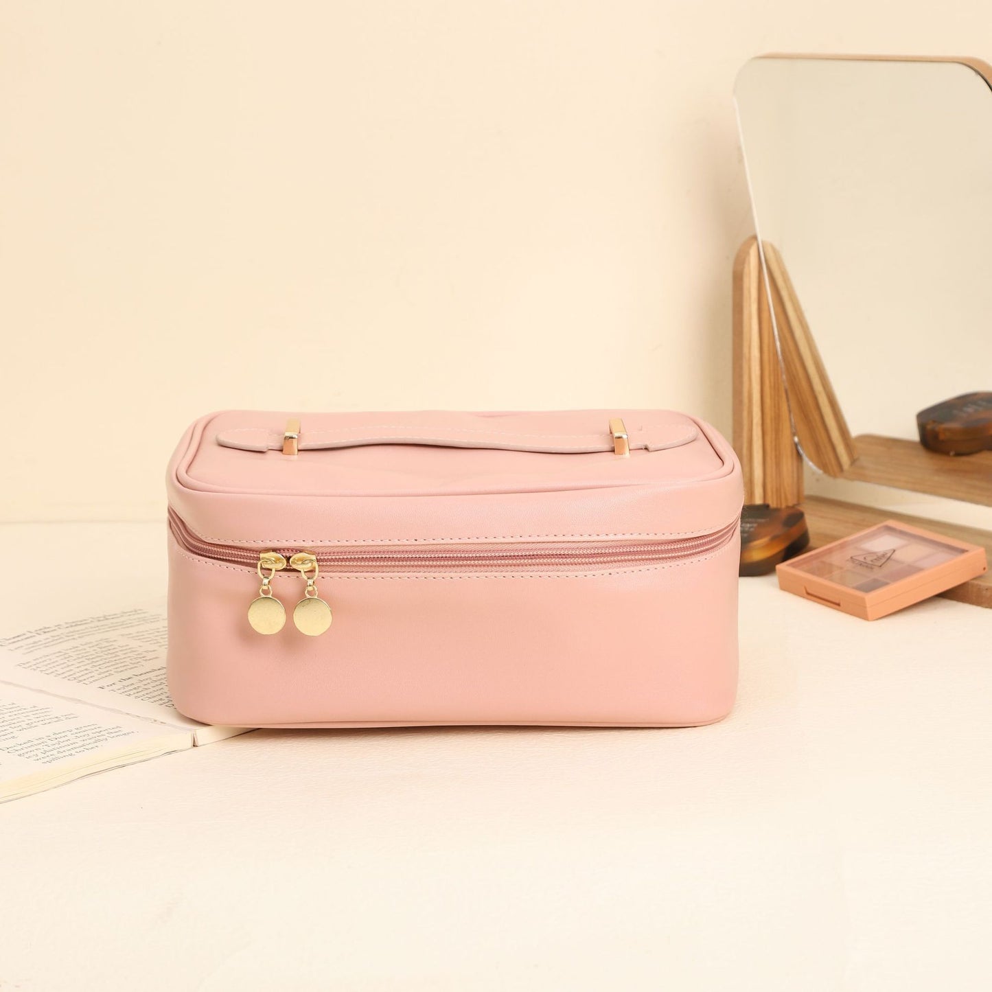 Kosmetik Tasche Leder