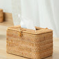 Aufbewahrungsbox aus Rattan