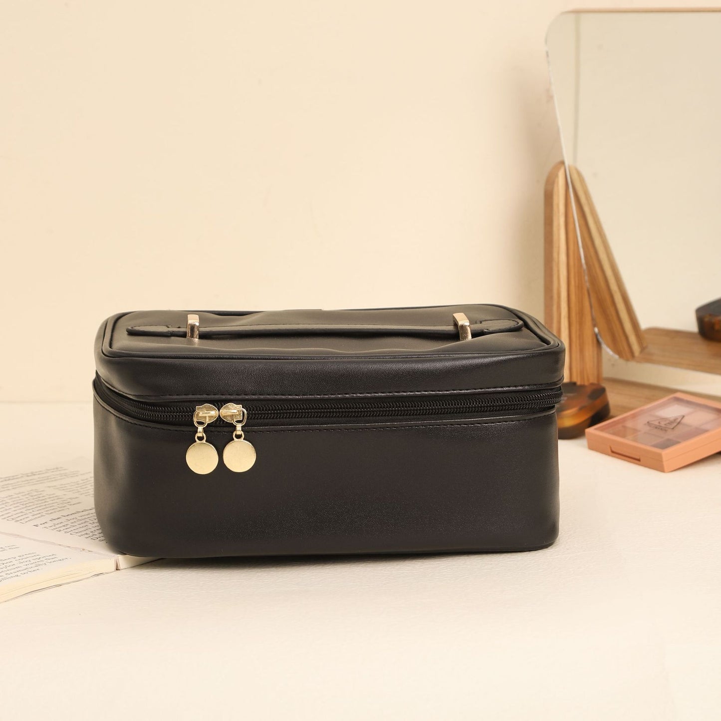 Kosmetik Tasche Leder