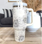 Trinkbecher mit Strohhalm "sunflower"